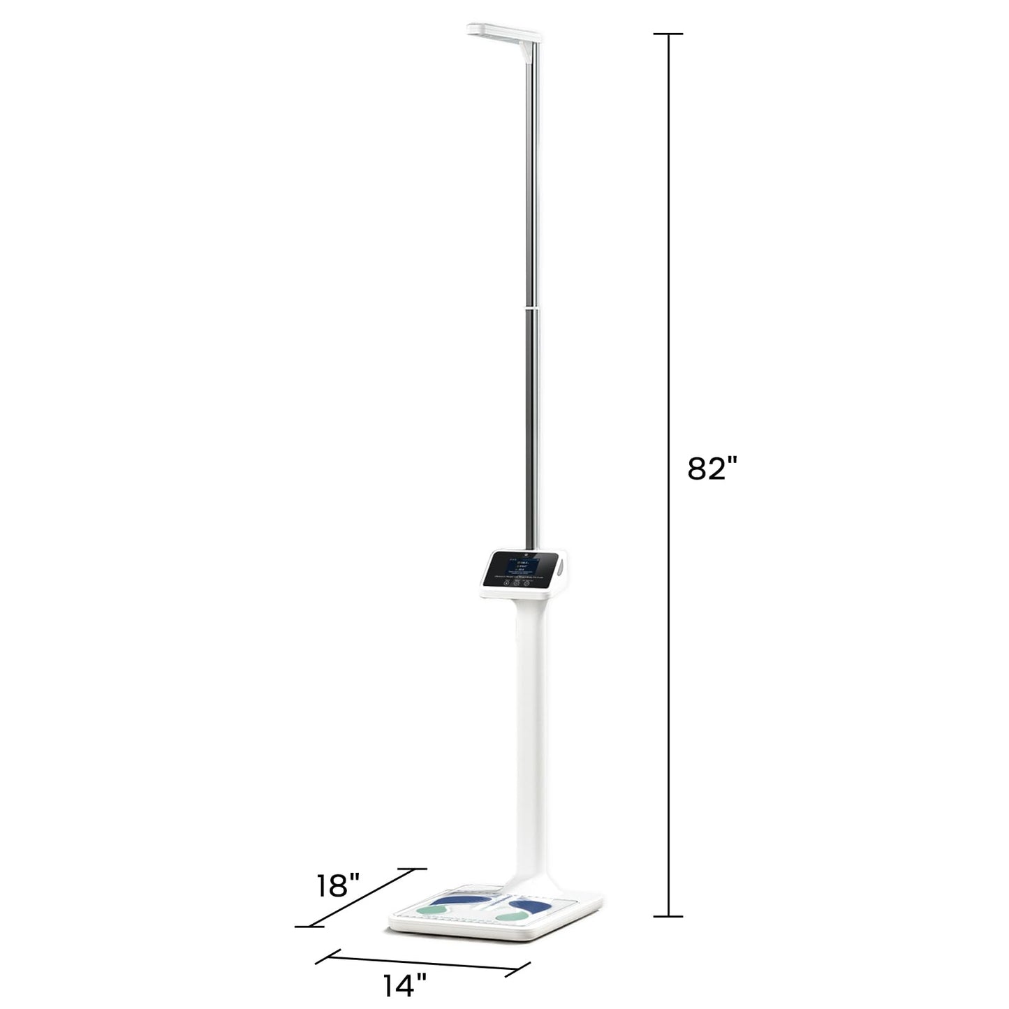 arboleaf Digital Physician Scale, Ultrasonic Height and Weight Scale, Smart Body Composition Analyzer for Gym and Home, 11-485lb, 6ft.4.8in, Body Fat Measurement, Weight, Height, BMI