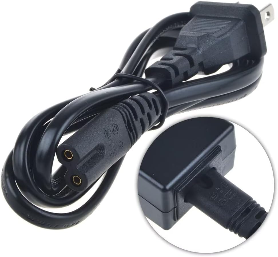 MDCGPower 5ft 58R6E1 58RGE 60H6E 2-Prong AC Power Cord Cable Compatible with Hisense LED Smart TV Lead