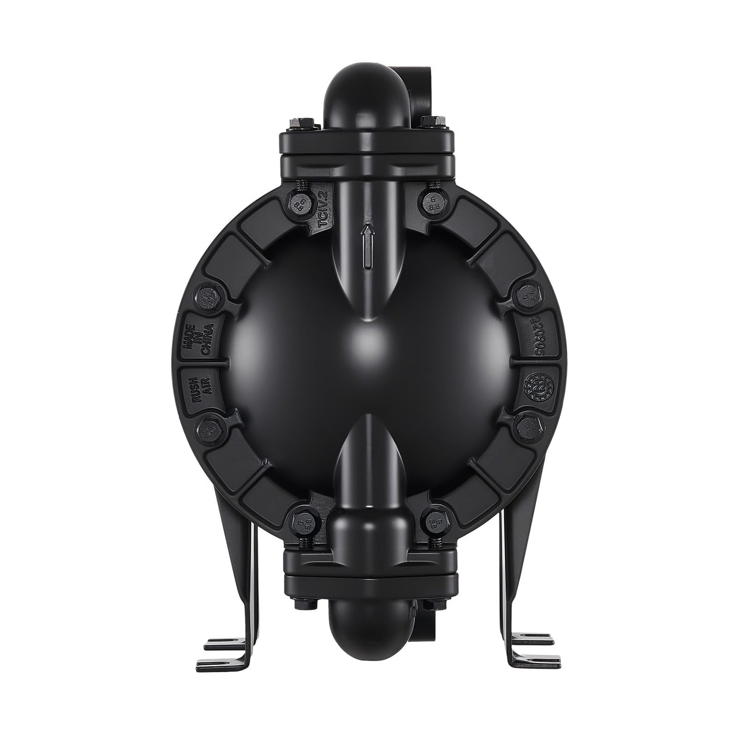 VEVOR Air Operated Double Diaphragm Pump, 35 GPM, 1 inch Inlet & Outlet Pneumatic Waste Oil Transfer Pump, Max 114 PSI, Aluminum Alloy Body, Air-Operated for Diesel, Grease, Kerosene, Gasoline & Oil