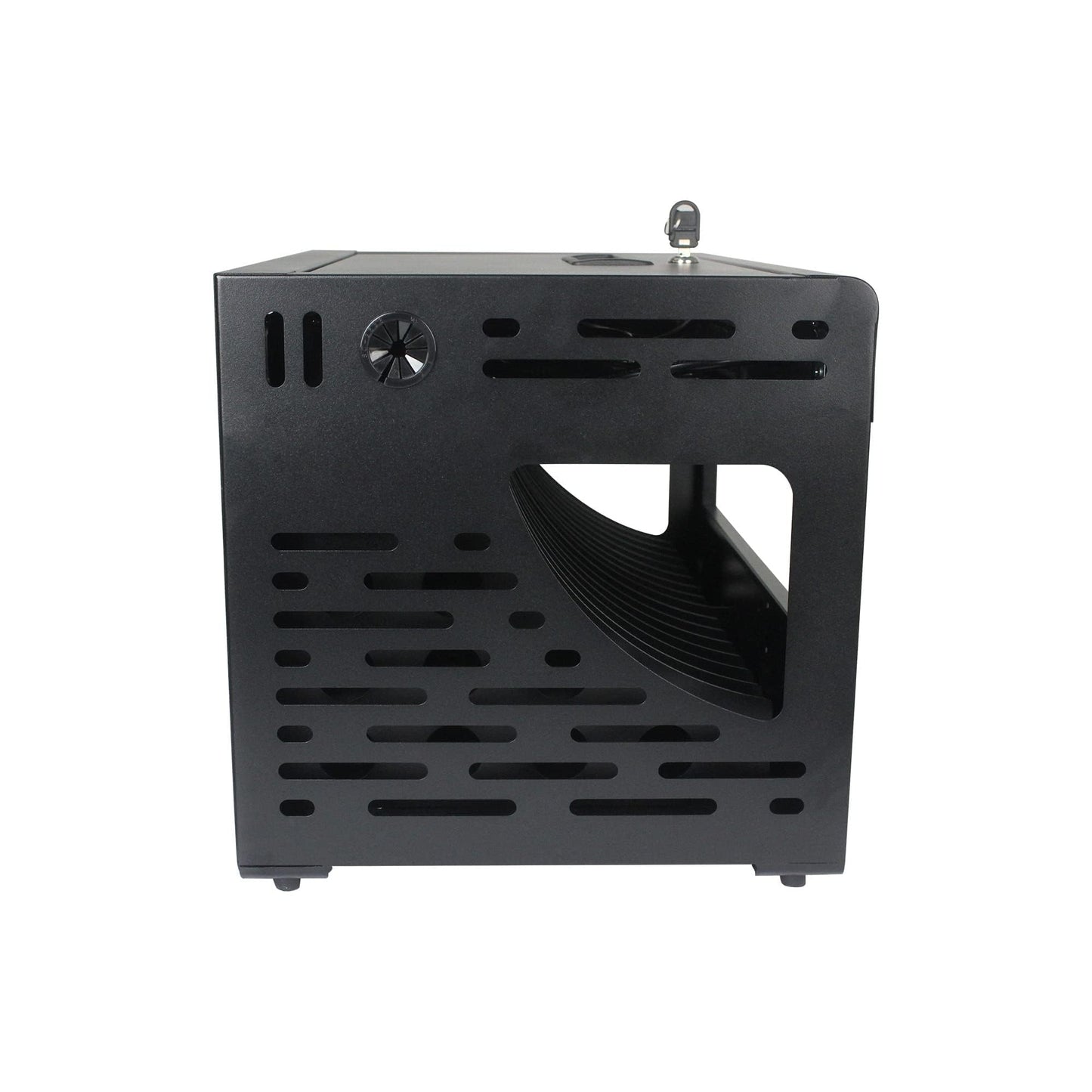 16 Bay Charging Cabinet for Laptop & Chromebook, Locking Charging Station with Cable Management and Ventilated Steel Structure, Fully Assembled Desktop Device Storage β Black