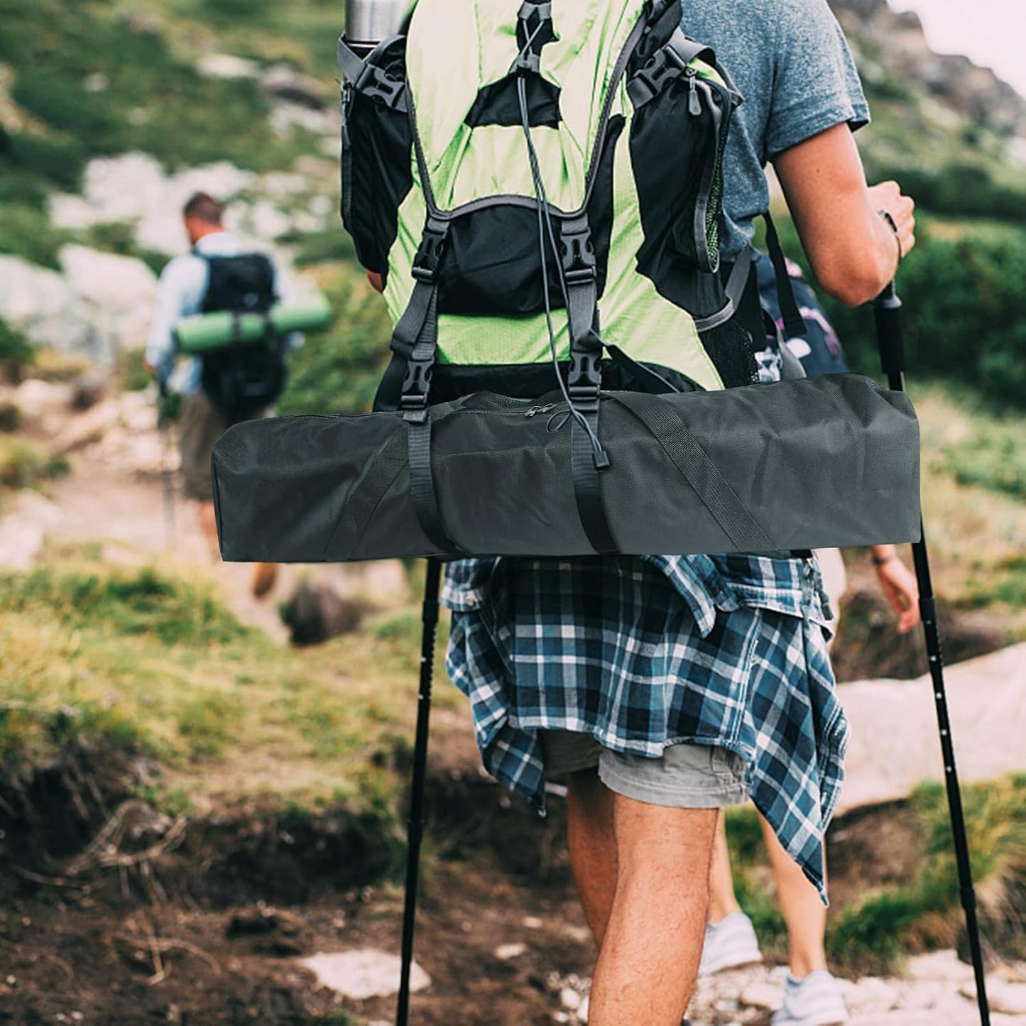 36 Inch 600D Tripod Carrying Case - Oxford Tripod Bag with Shoulder Straps and Dual Handles Full Zippers for Lights