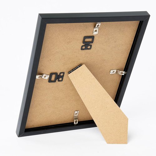 JCJMY 4x5 Black Picture Frame - Versatile Wall Hanging or Tabletop Display with Shatter-Resistant Plexiglass