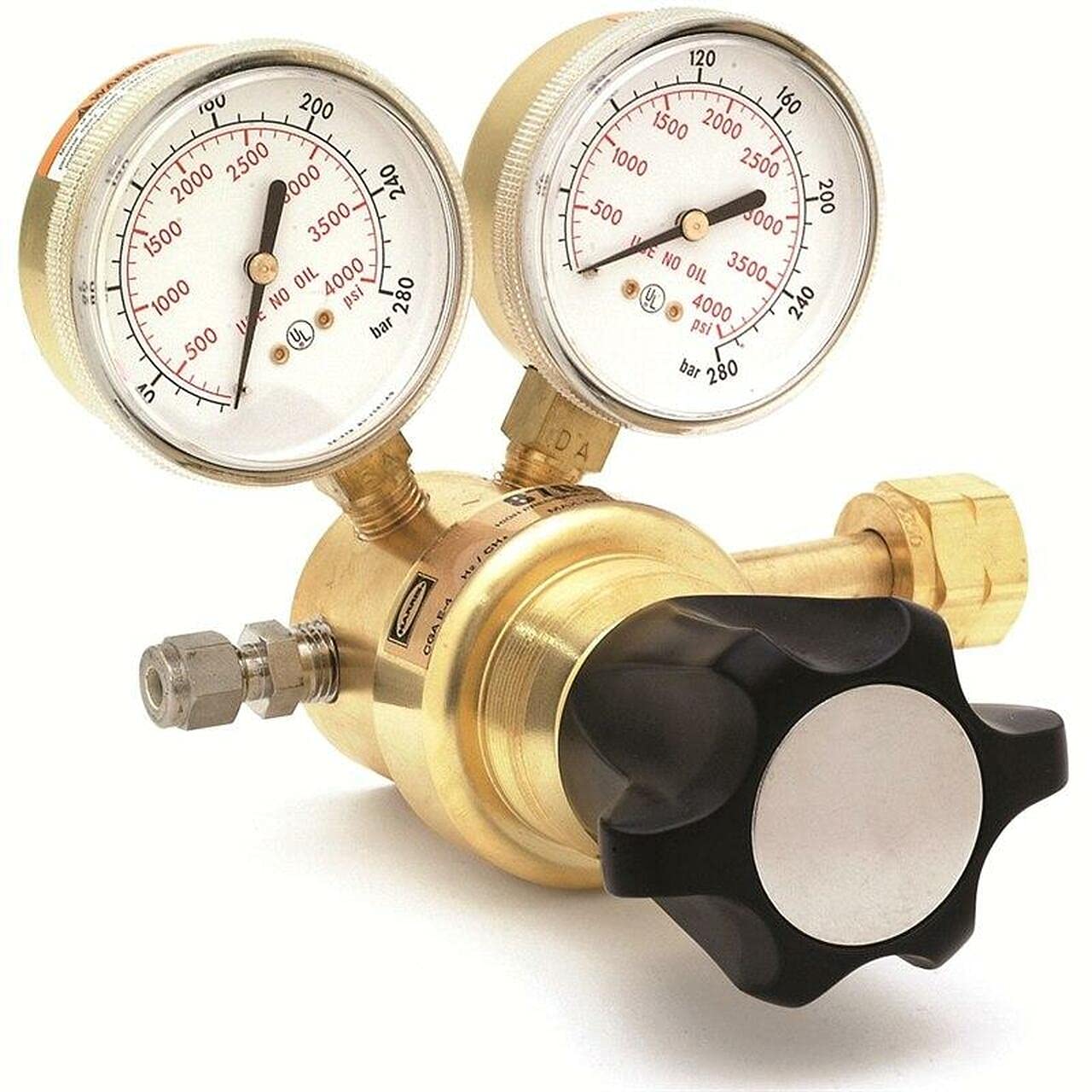 Harris Model 8700-1500-677 Argon, Helium, Nitrogen Ultra High Delivery Pressure Regulator - 3200320