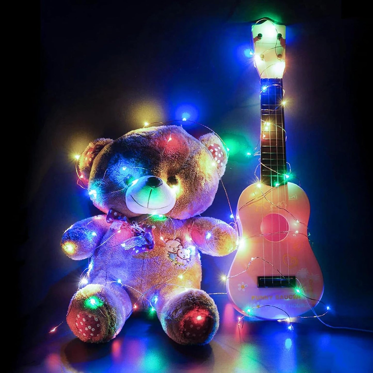 Skiennix 12 Pack Fairy Lights - 7Ft 20 LED Twinkle String Lights | Waterproof & Battery Operated for Parties, Weddings, Christmas & More - Rainbow & Blue