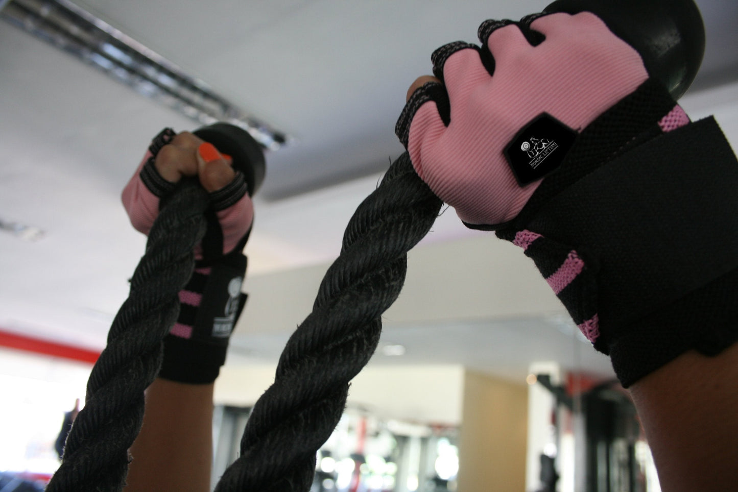 Nordic Lifting Wrist Wraps (2 Pairs) – Adjustable Wrist Wraps with Thumb Loop for Weightlifting, CrossFit & Powerlifting – Gym Essentials Support for Men & Women, Pink/Purple