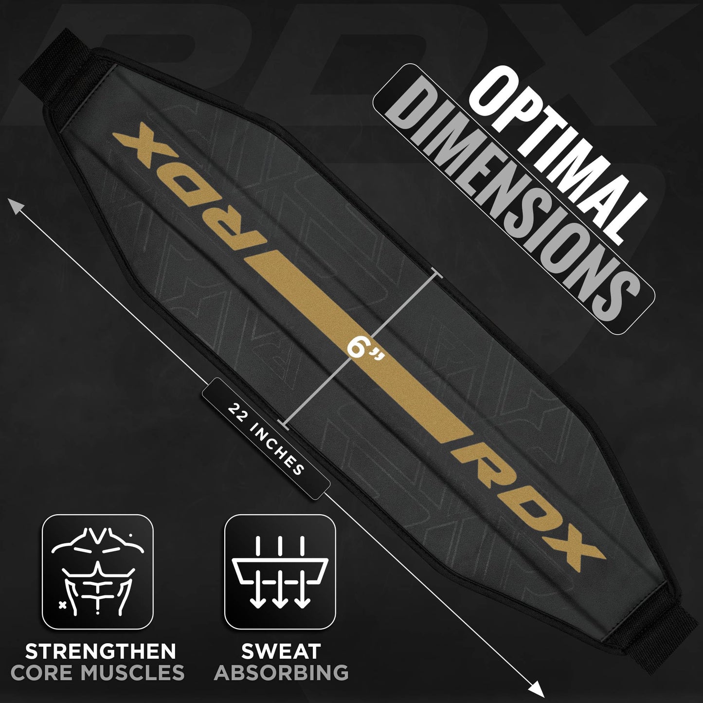 RDX AB Straps for Pull Up Bar Hanging (Pair), Maya Hide Leather, Abdominal Muscle Building Padded Arm Support Slings with D-Ring Strap, Leg Raise Exercise Fitness Workout Strength Training, Men Women