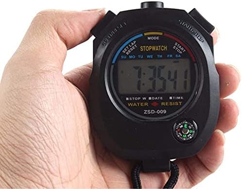 Multi-Function Electronic Digital Sport Stopwatch Timer, Large Display with Date Time and Alarm Function,Suitable for Sports Coaches Fitness Coaches and Referees (5pack)