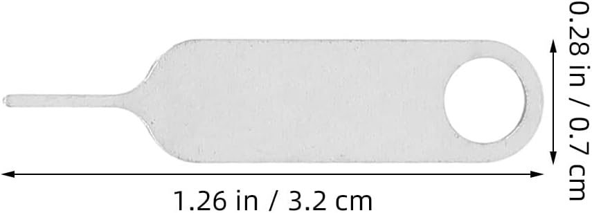 500pcs Set OSALADI Universal Stainless Steel Sim Ejector Pin for Mobile Phones, Anti-Lost Sim Card Removal Tool