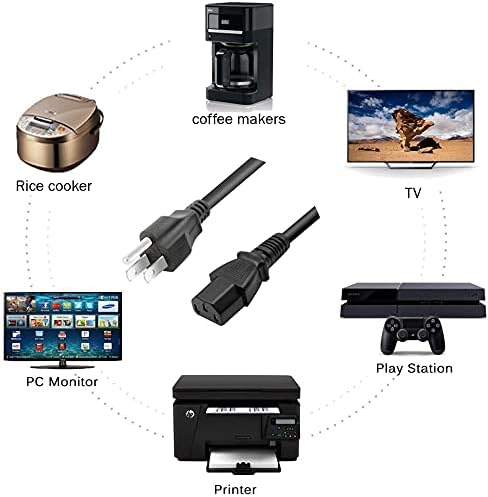 BestCH PDW-F75 PDW-1500 AC Power Cord Cable Plug for XDCAM Professional Disc Recorder