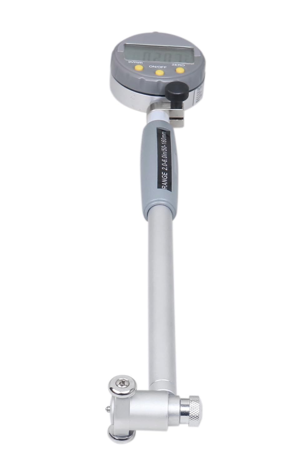 Accusize Industrial Tools 2-6 inch by 0.0005'' Digital Bore Gage, Stem Length 6'', Ee20-5274