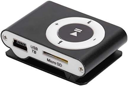 ASHATA MP3 MiniMP3 Mini Player, Portable Music Player with Clip, Digital Music Media Player BackClip Player