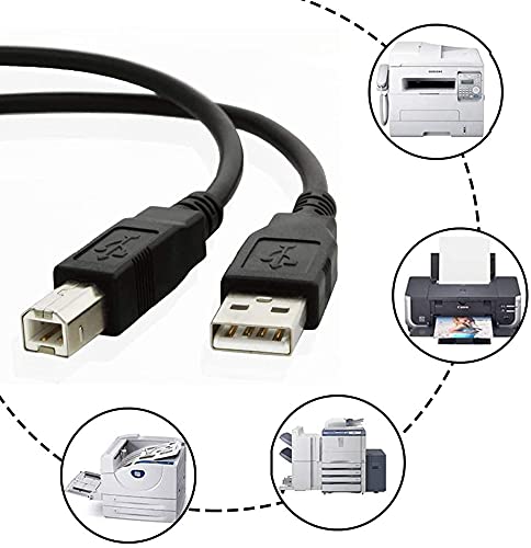 BestCH A526 C4280 C5280 Beatch USB Cable PC Laptop Data Sync Transfer Cord for HP Photosmart All-in-One Printer Scanner