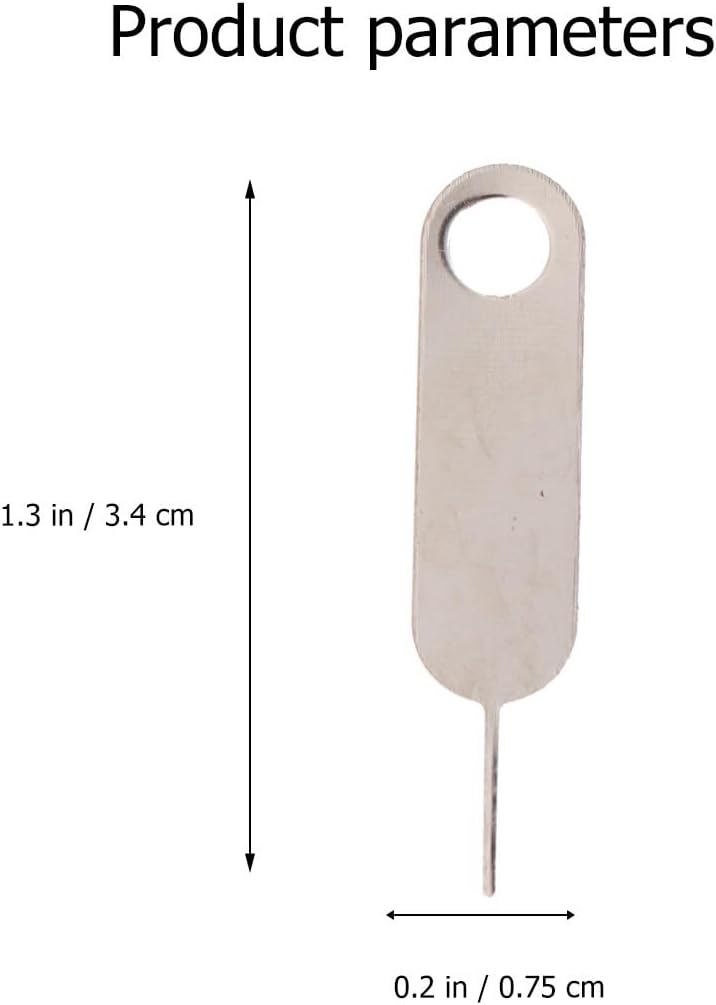 100pcs Set Operitacx Universal Sim Card Tray Eject Pin Tool for Smartphones Mobile Phone Sim Tray Remover Hard Steel