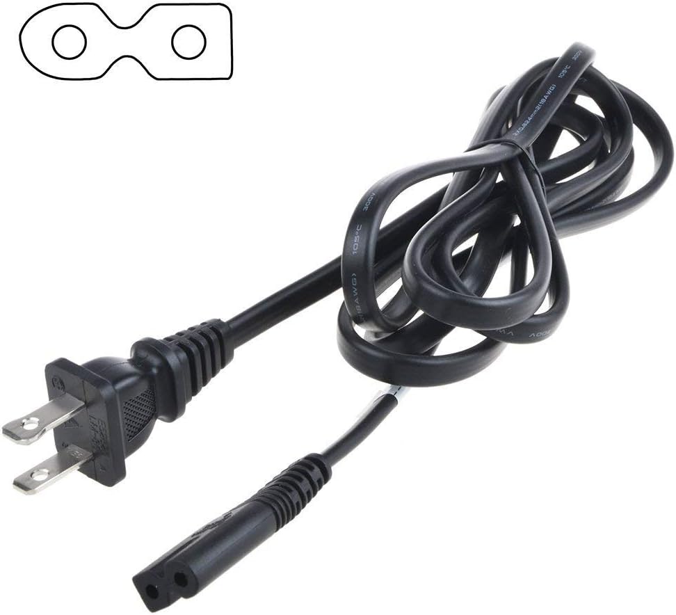 FitPow CFS-201 CFS-201L Cassette AC in Power Cord Outlet Socket Cable Plug for Sony AM/FM Stereo Radio Player Recorder