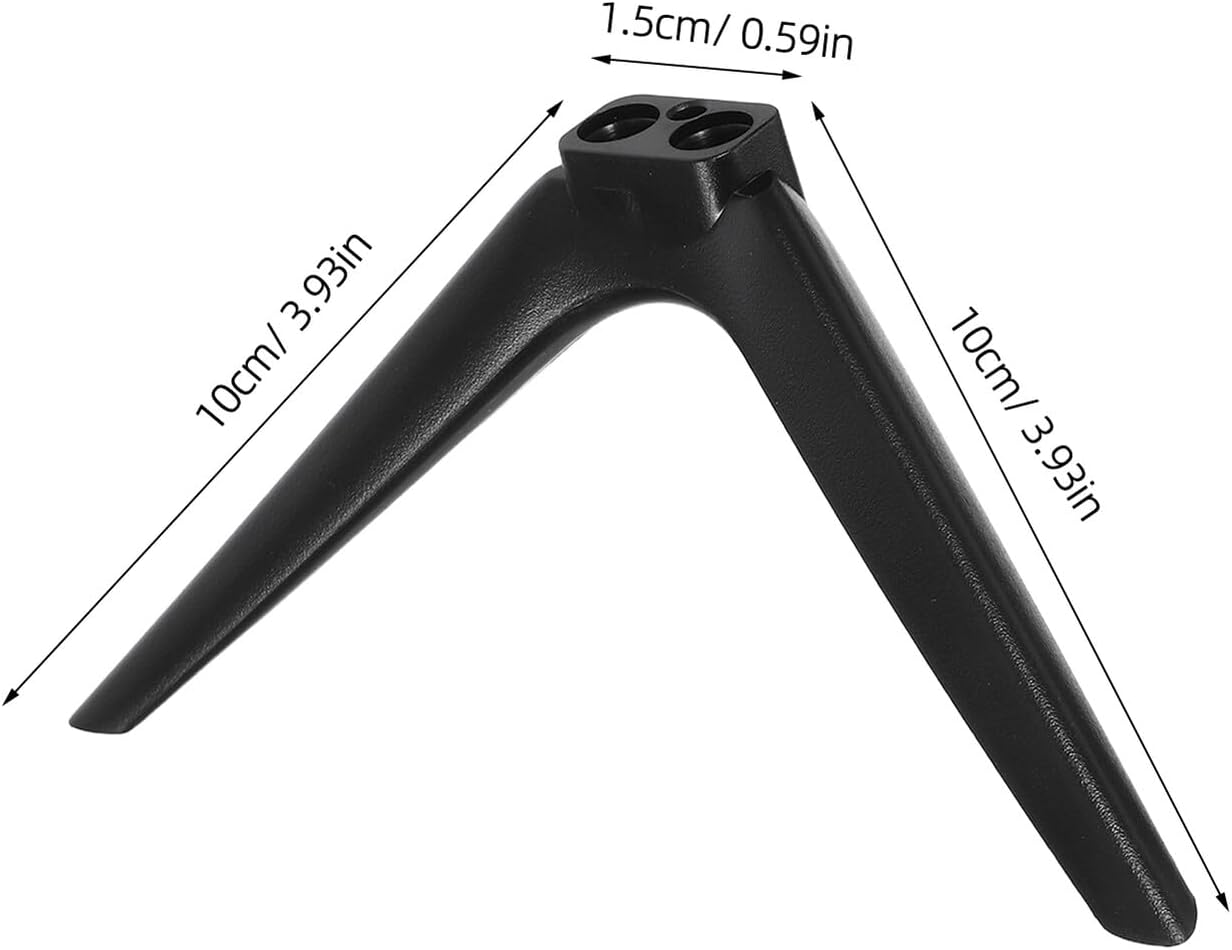 BESPORTBLE 15mm Tabletop Television Stand Bracket with No-Drill Design, Stable Plastic Dual-Hole Base Legs, Replacement