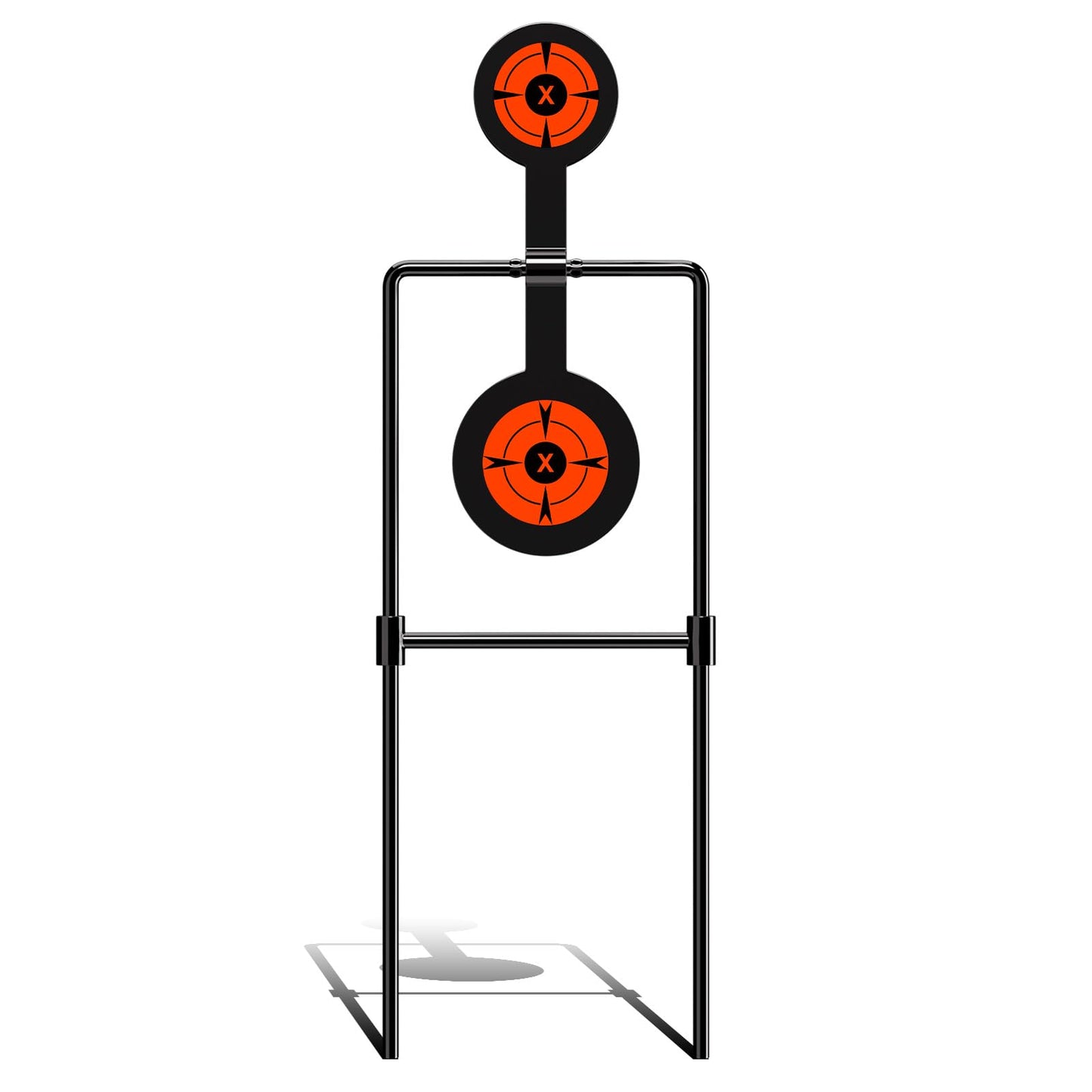 Highwild 3/8 Inch Thick Double Spinner Shooting Targets - Auto Reset Steel Target - for Centerfire Handguns Up to .44 Magnum