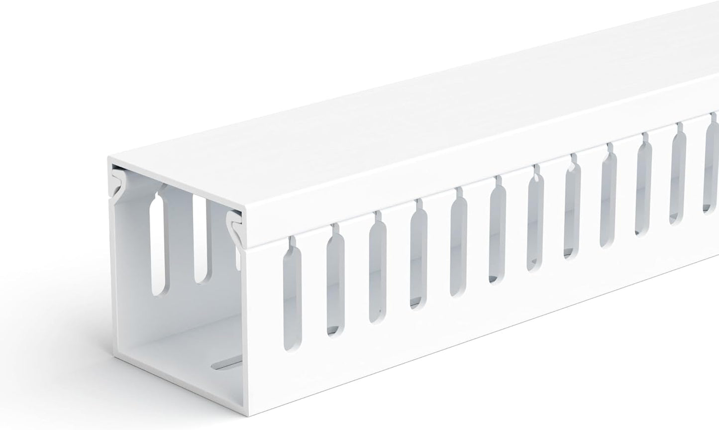 ZhiYo 2 2in 99in (6X L16.5in) x Professional Server Rack Cable Management Raceway, Cable Raceway Kit, Electrically Safe