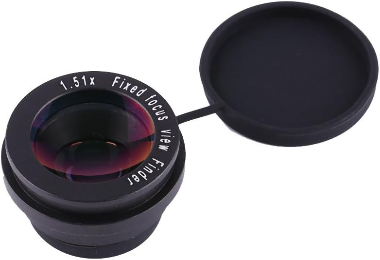 ChiweiJ 1.5X 6 15mm Fixed Focus Viewfinder Eyepiece Magnifier for DSLR Camera, Durable Eyecup with Mount Bases, Eye