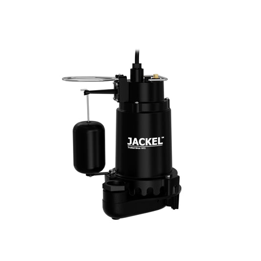 JACKEL SUM330ALS 1/3 HP 4020 GPH Cast Aluminum Submersible Sump Pump with Snap-Action Vertical Float Switch