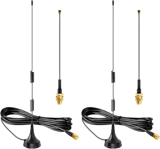 slinkdsco 915MHz ESP32 V3 915MHz 10cm (2 Sets), Meshtastic Long Range Lora Enhanced Magnetic Base Antenna with SMA Male