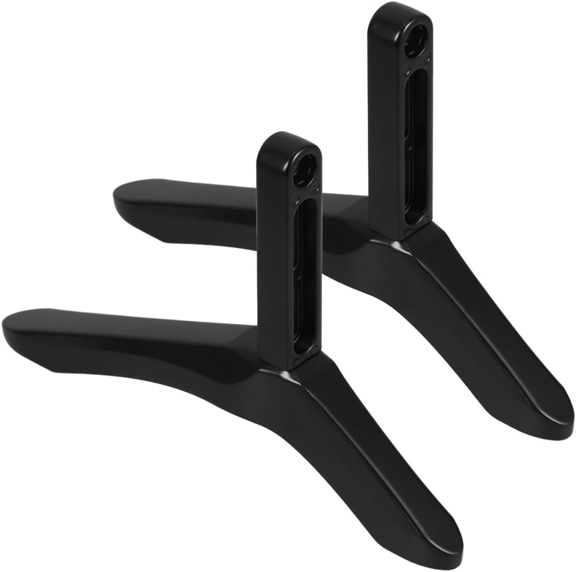 Lurrose Countertop TV Stand Legs Replacement Aluminum Alloy TV Base Stand Support Bracket Bedroom Living Room Desktop