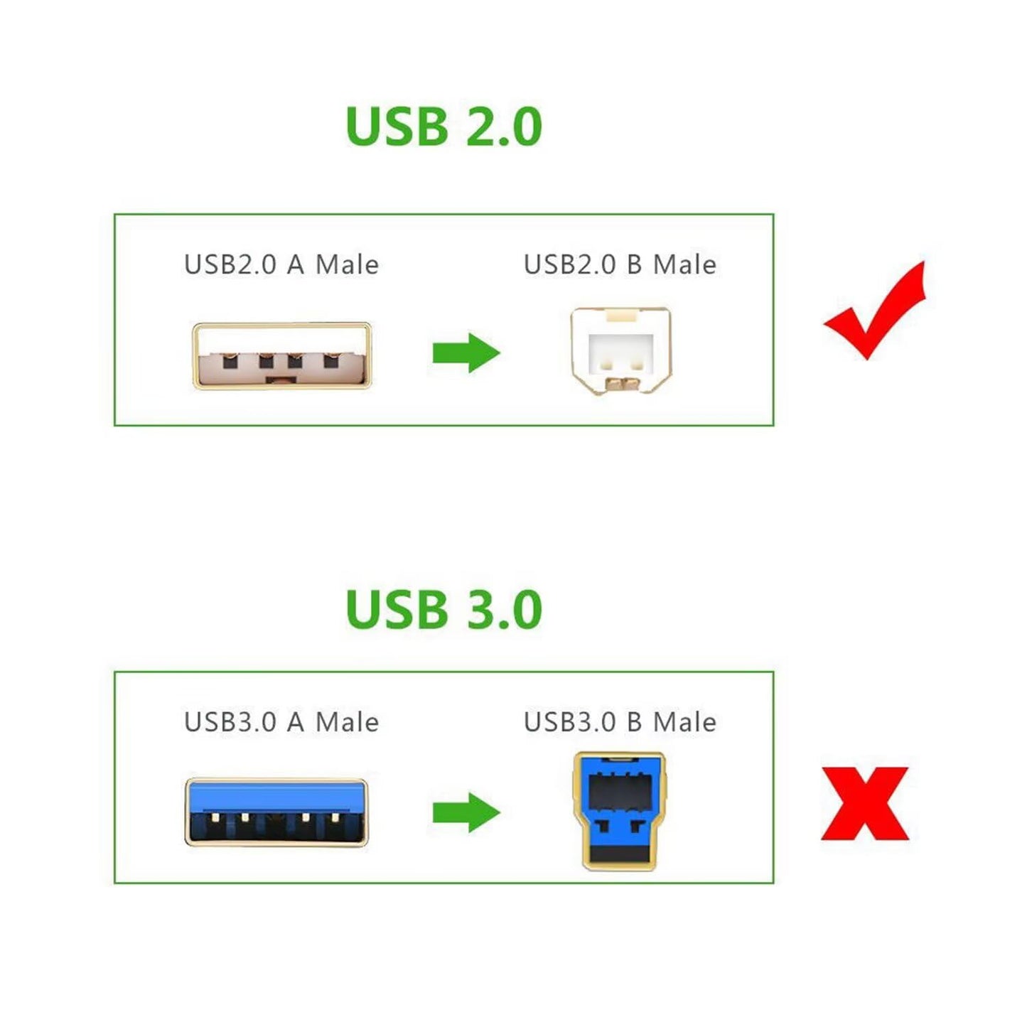 MDCGPower 6ft 2.0 DN-S1200 DNS1200 USB PC Data Sync Cable Cord Lead Compatible with Denon Compact Portable CD/USB Media