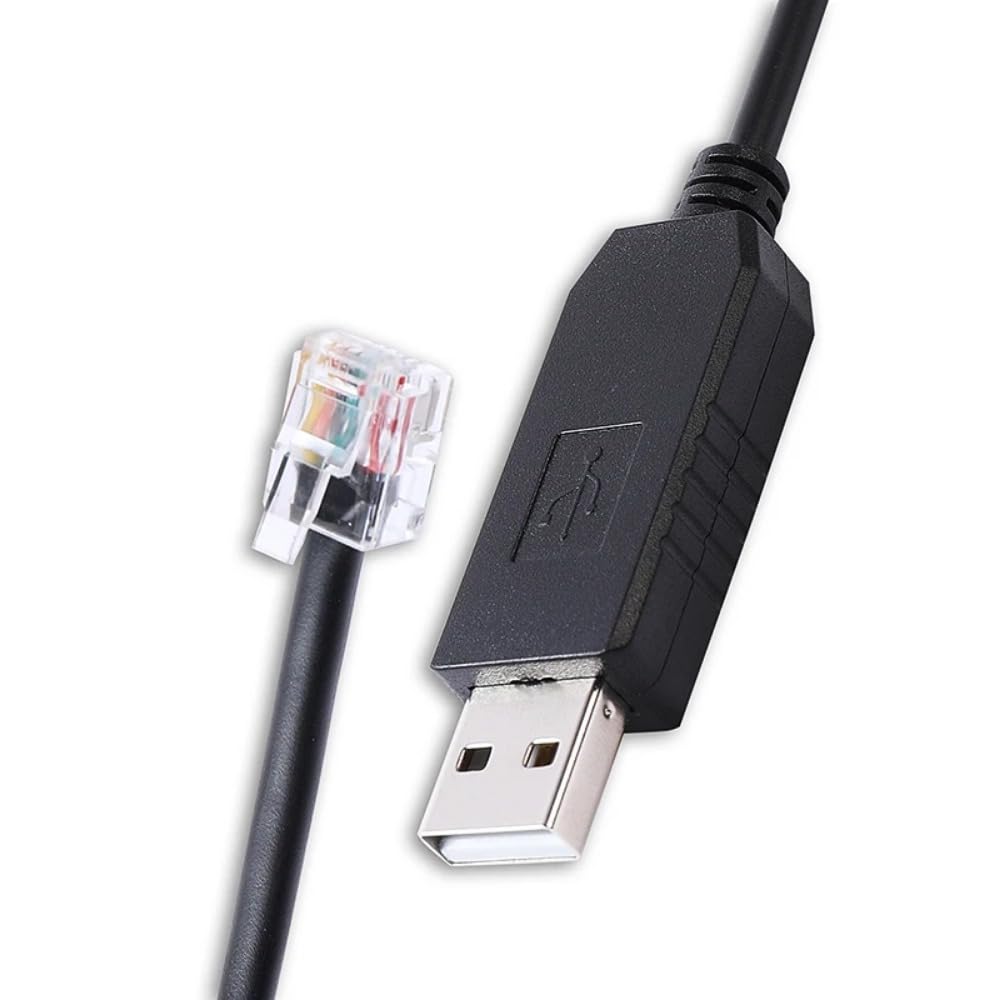 Cutesliving PL2303 Chipset RS232 RJ12 6P6C Synscan(3.3FT) Hand Control PC Link Cable Prolific USB to for Connecting PC