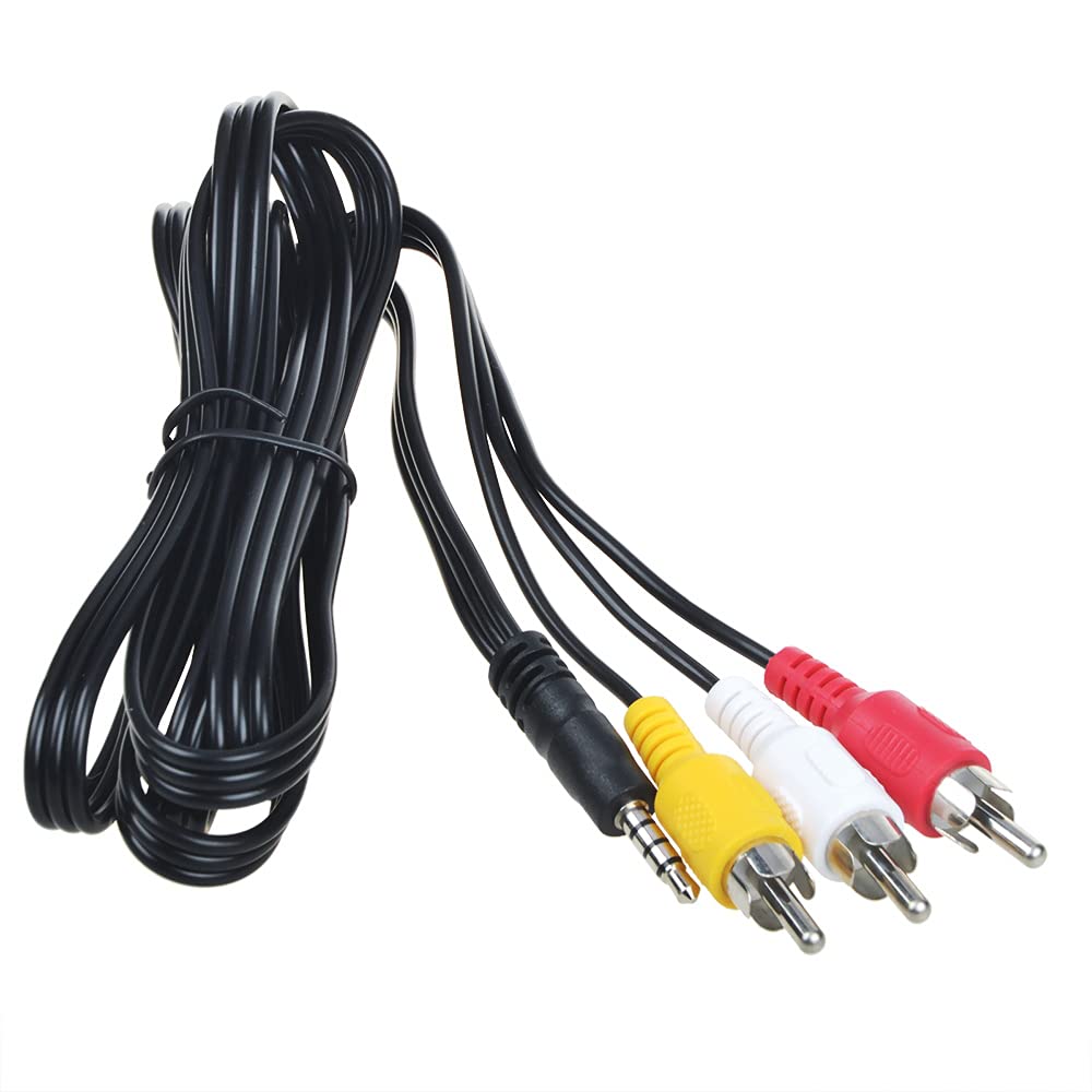 5ft K2KYYYY00203 PKPOWER AV A/V Audio Video TV-Out Cable Cord Lead for Panasonic Camcorder