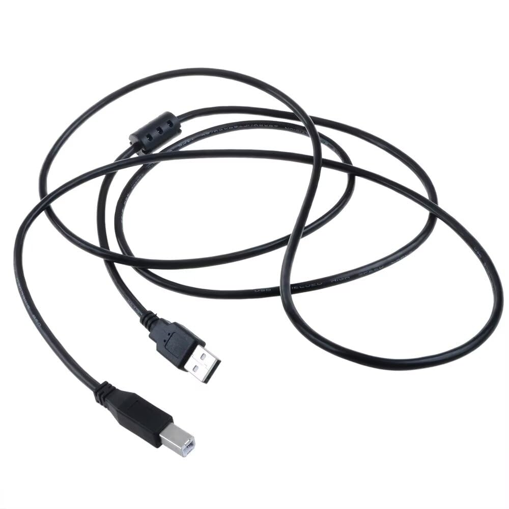 MDCGPower 6ft 2.0 M110w Black Printer USB Cable Cord Transfer PC A to B Male Device Compatible with HP LaserJet