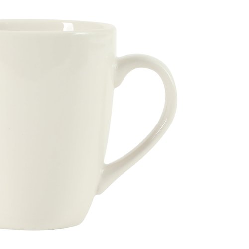 Gibson Home Great Essentials 12 Ounce Porcelain Coffee Mugs - Set of 12 - Cups for Latte, Hot Tea, Cappuccino, Mocha, Espresso, Cocoa