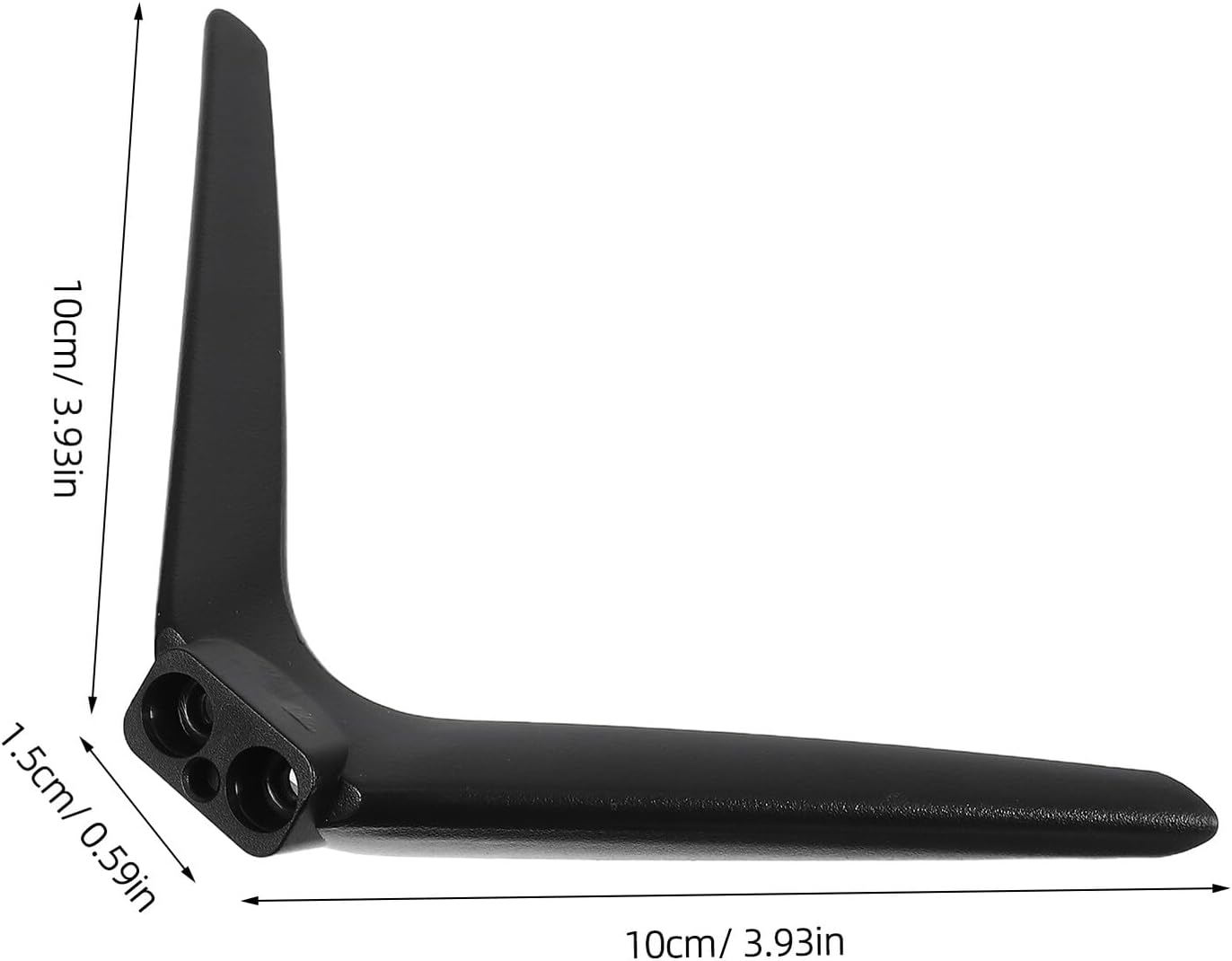 VANZACK 15mm No-Drill Tv Support Stand with Dual-Hole Plastic Pedestal Feet, Television Mount Parts and Desk Shelf