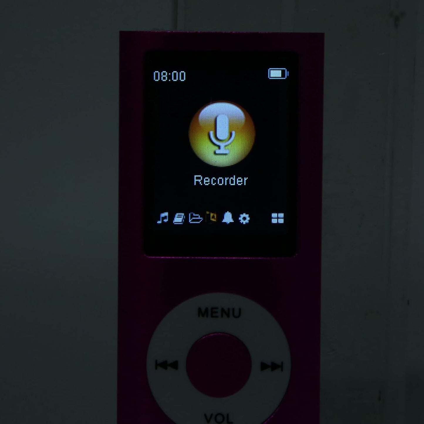 LICAEVEY 1.8" MP3 64GB, Ultra Thin Bluetooth Player with LCD Screen, Expandable Memory to Portable Music Player