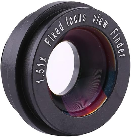 ZMellifluent 1.5X 6 15mm Fixed Focus Viewfinder Eyepiece Magnifier for DSLR Camera, Durable Eyecup with Mount Bases