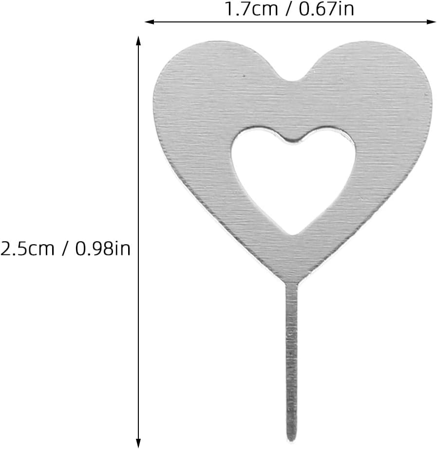 100pcs NOLITOY Heart-Shaped Sim Card Pin Ejector Tool for Mobile Phones and Tablets, Universal Sim Tray Remover Needle