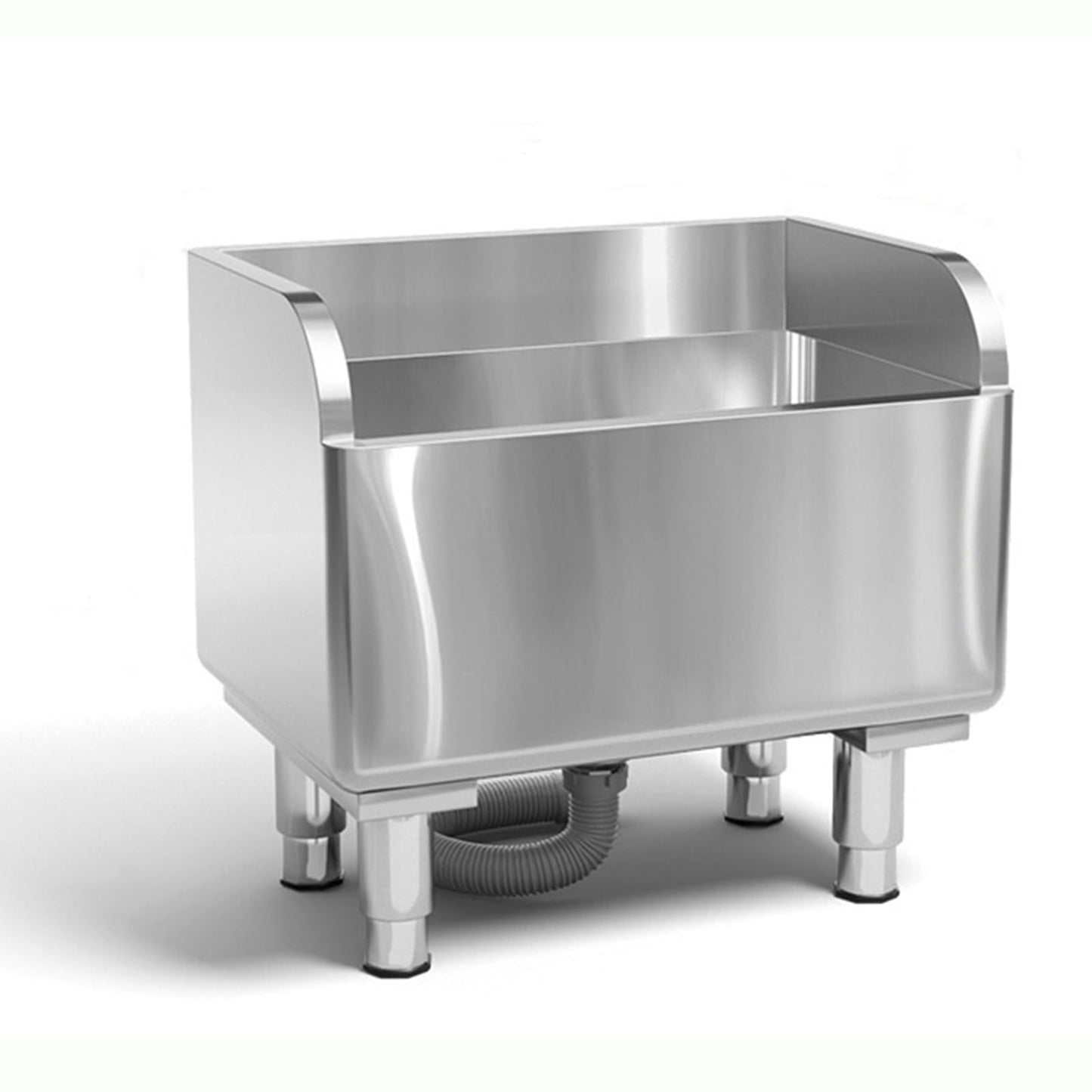 Commercial Floor Mop Sink，Stainless Steel Mop Service Basin，Mop Cleaning Sink，Vertical industrial sewage tank for balconies, laundry rooms, industries, etc（23.6”×16.1”×21.6”)