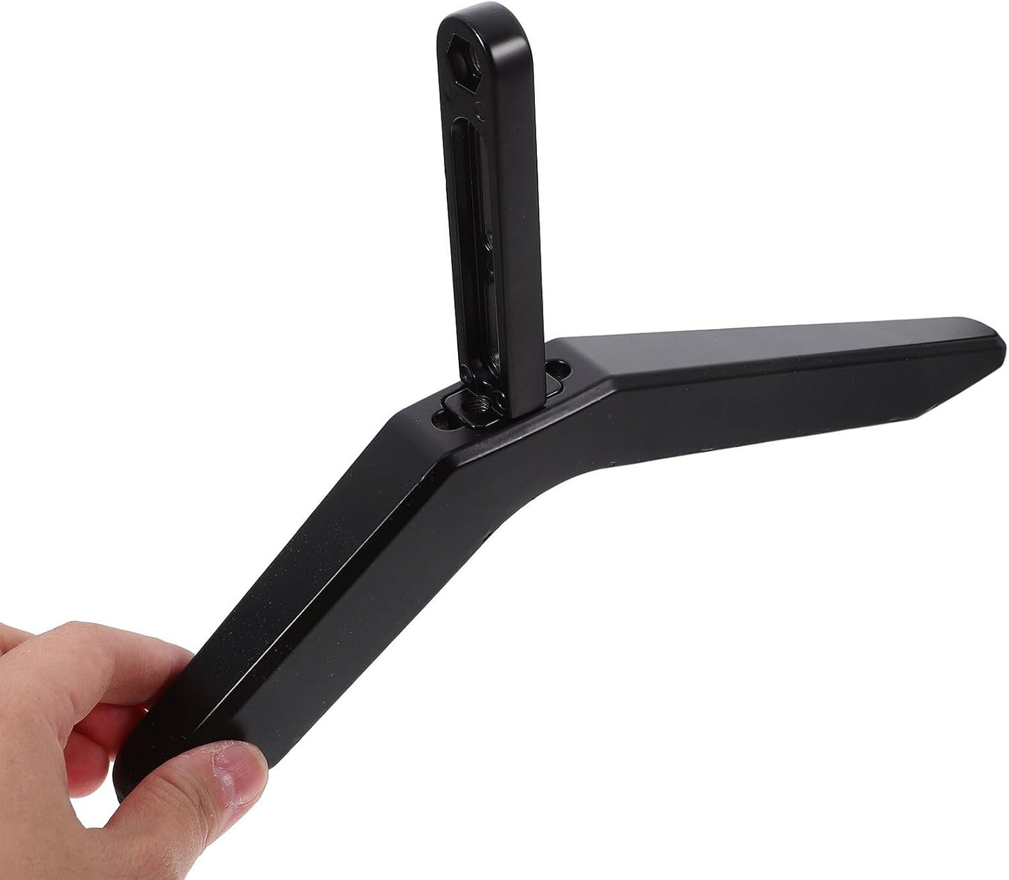 HAPINARY Universal Tv Stand Tabletop Mount Holder Adjustable Height Compatible with Flat Screen Tvs Grey Desktop