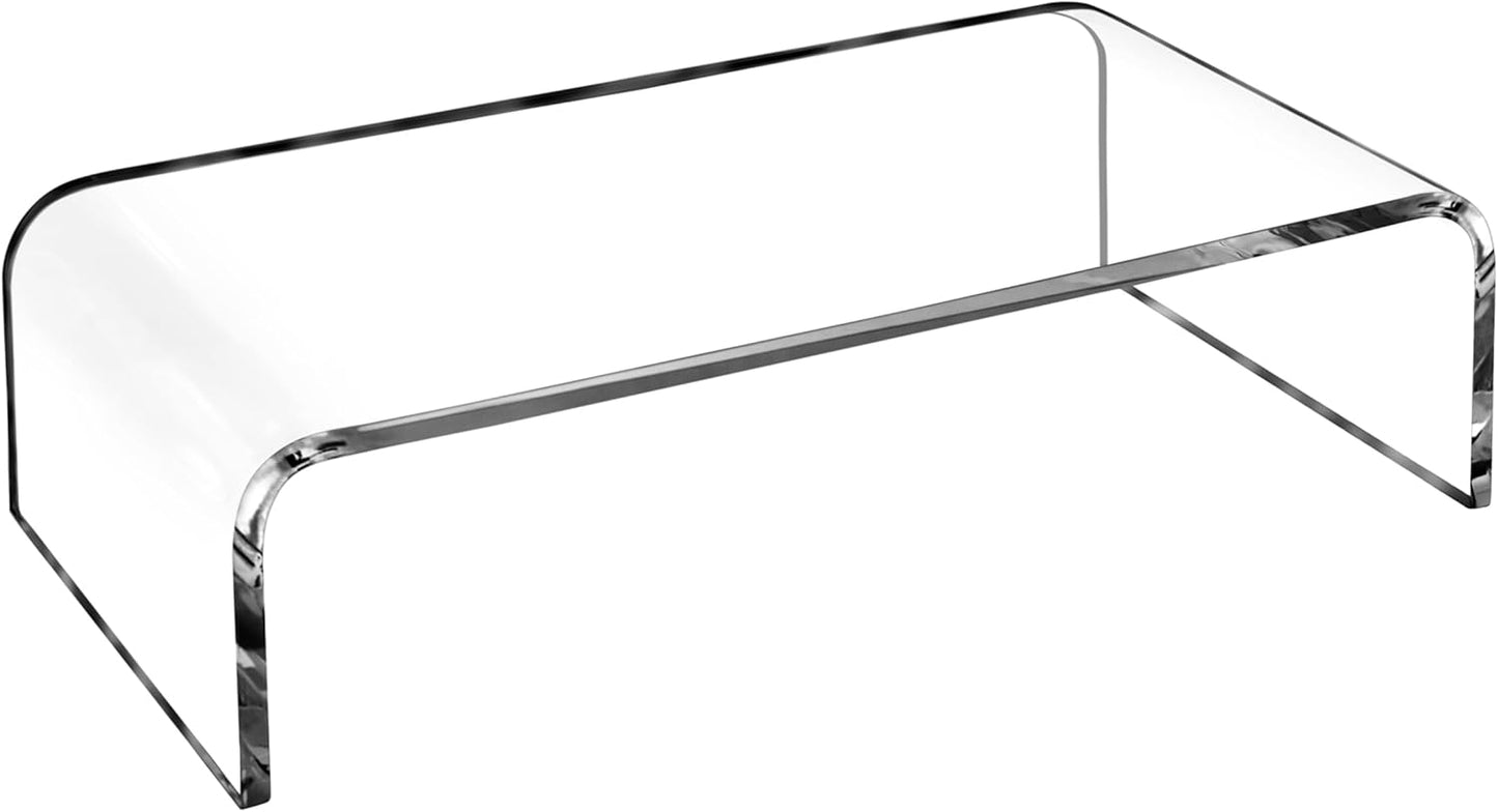 16 Inch AMT Acrylic Laptop Monitor Stand, Computer Riser with Cat Keyboard Protector, Space-Saving Design, Extra