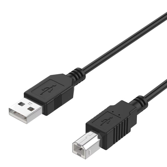 MDCGPower 6ft 2.0 M110w Black Printer USB Cable Cord Transfer PC A to B Male Device Compatible with HP LaserJet