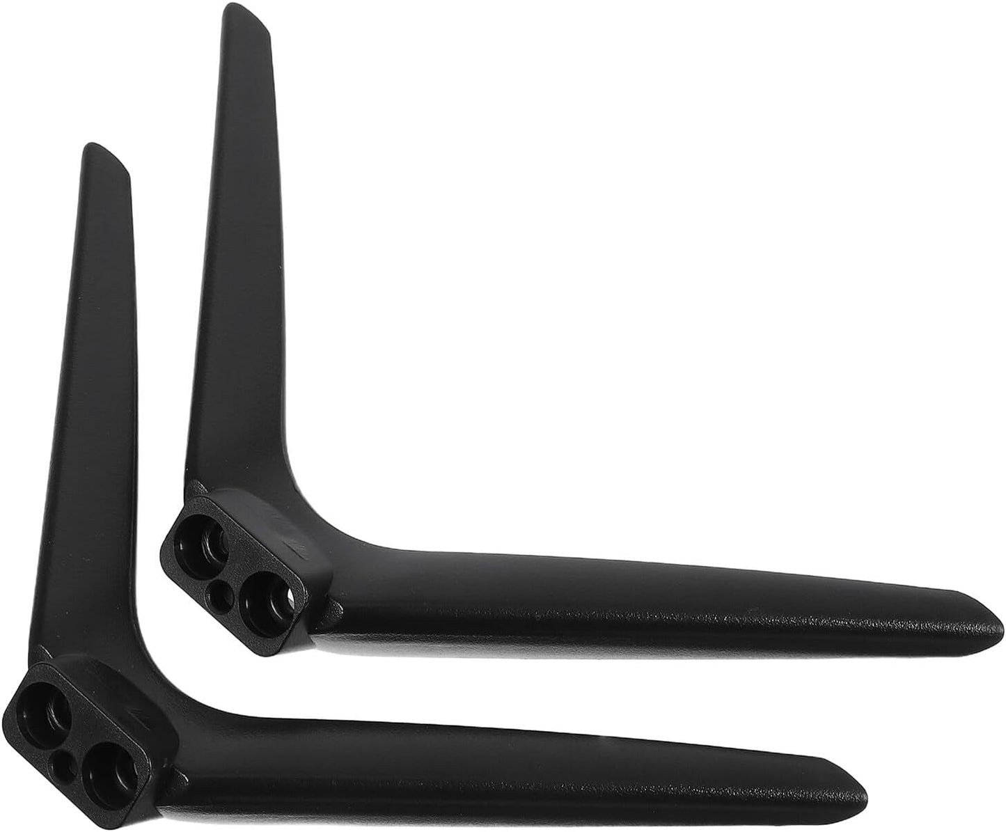 Ciieeo 15mm Tv Stand Mount Base with Dual-Hole Plastic Feet, No-Drill Installation Pedestal Support Bracket