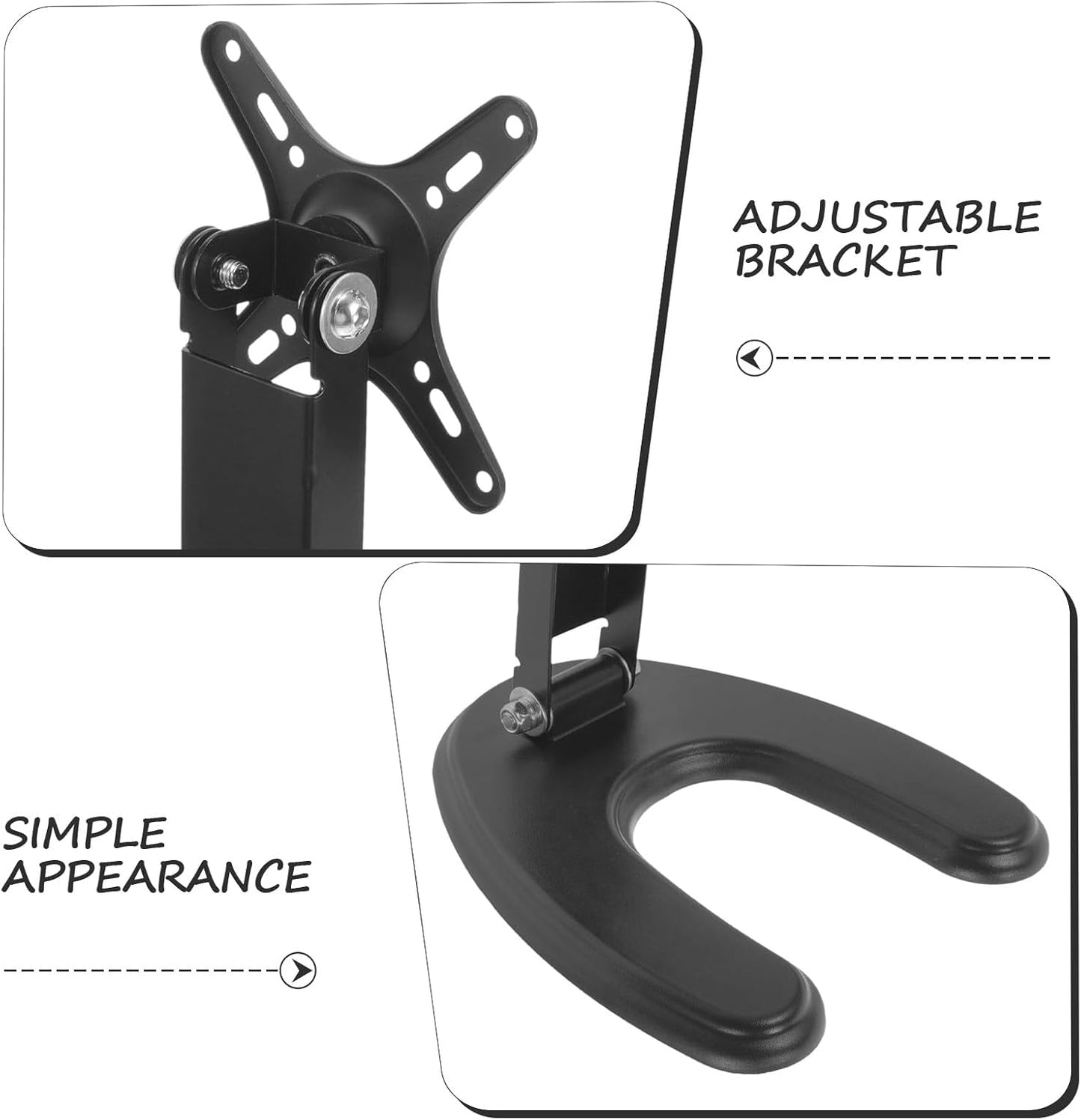 FINISPERSOO 14-27 Inch Universal Tv Pedestal Feet Support Base for LCD LED Tvs Replacement with Non-Drill Mounting