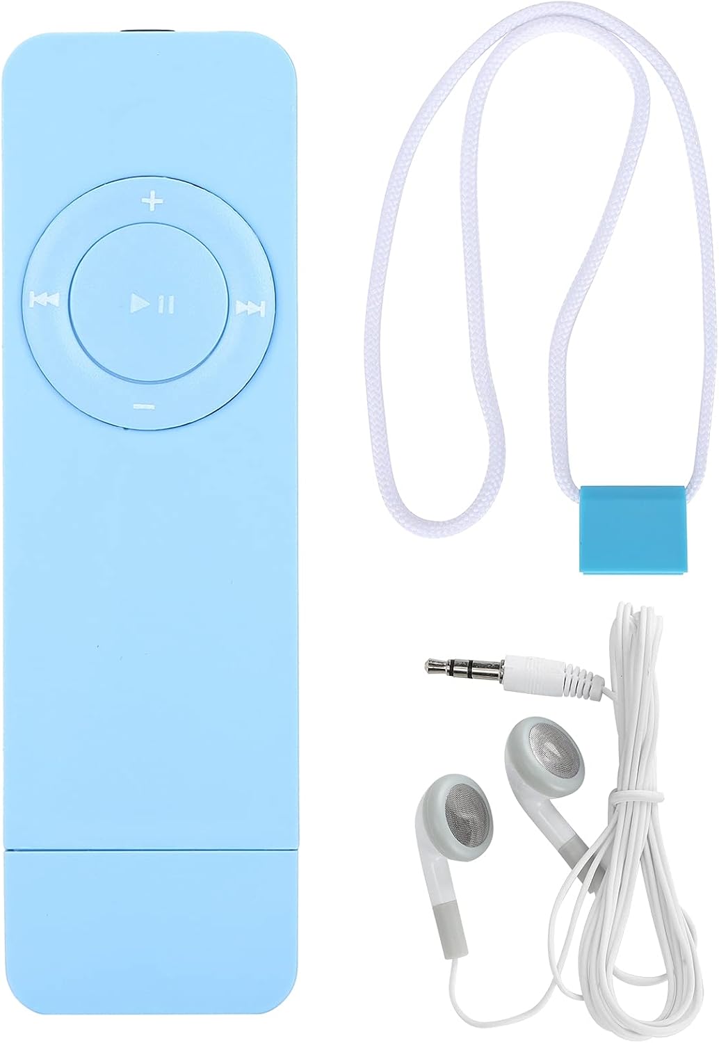 Cuifati MP3 2.0 MP3 32GB Player, Portable Music Player with Earphones, USB Player with Lanyard, Support and WMA