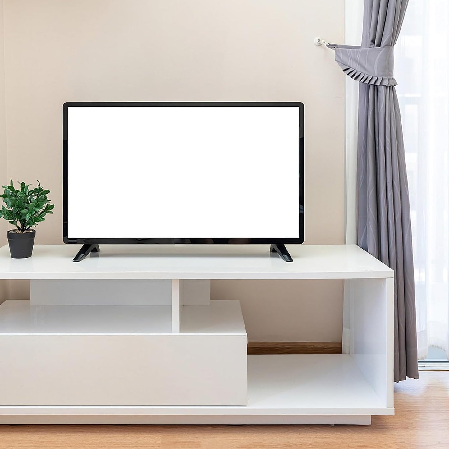 SHINEOFI Replacement TV Stand Base with Screws - Stable Holder for Home Living Room