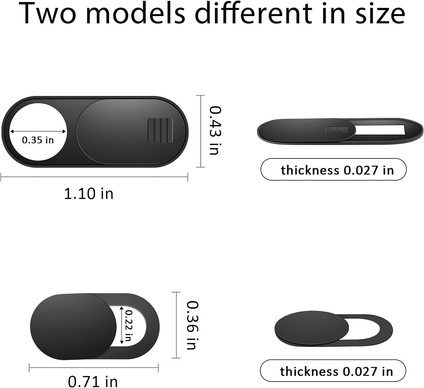 ZUCUCUC 12 Pack Laptop Camera Cover Slide, Webcam Cover, Phone Camera Cover, Ultra-Thin Computer Slide - Fits Most