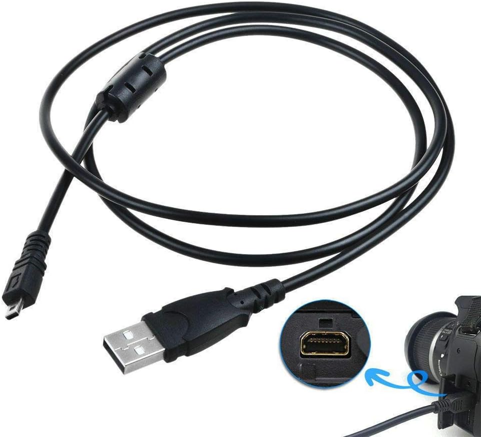 3.3ft D5100 USB Power Chargering Data SYNC Cable for Nikon DSLR Camera Mains PSU