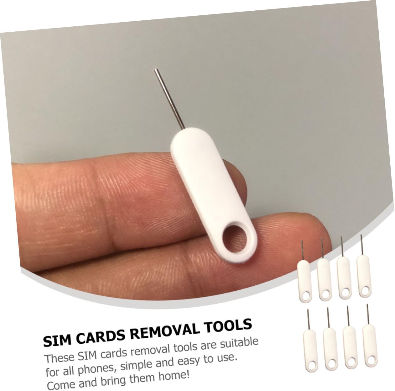 20pcs DOITOOL Sim Card Ejector Tool for Smartphones Easy Sim Tray Extraction Needles for All Mobile Devices Practical