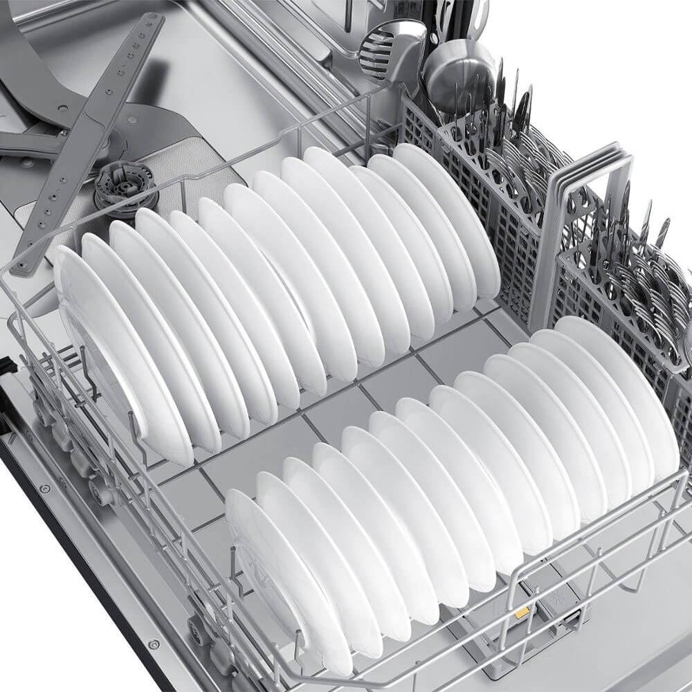 Samsung Bespoke Smart 46 dBA Dishwasher with 3rd Rack and StormWash, Stainless Steel, DW60R2014US/AA