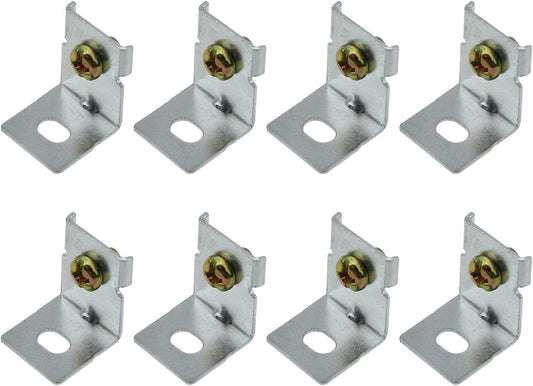 MEETOOT 8pcs MHS012 Power Supply Fixing Bracket Power Installation Accessories Switching Power Supply Mounting Brackets