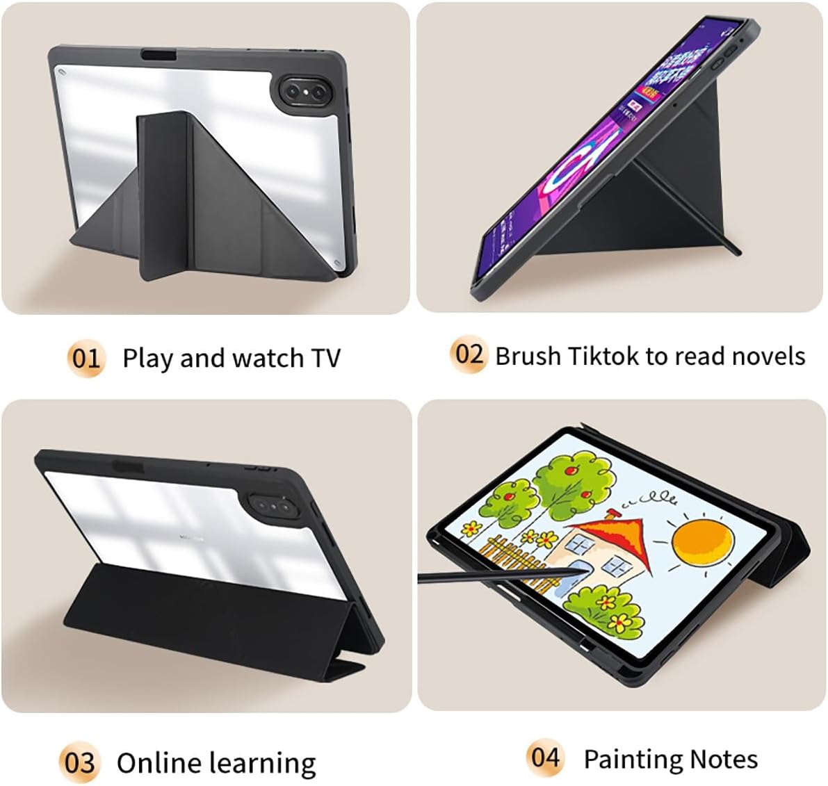 tuanshunhenga 11/10.95 Tablet Protective Case Cover For Huawei Matepad Smart Tablet Cover Case,Slim Protective Folio