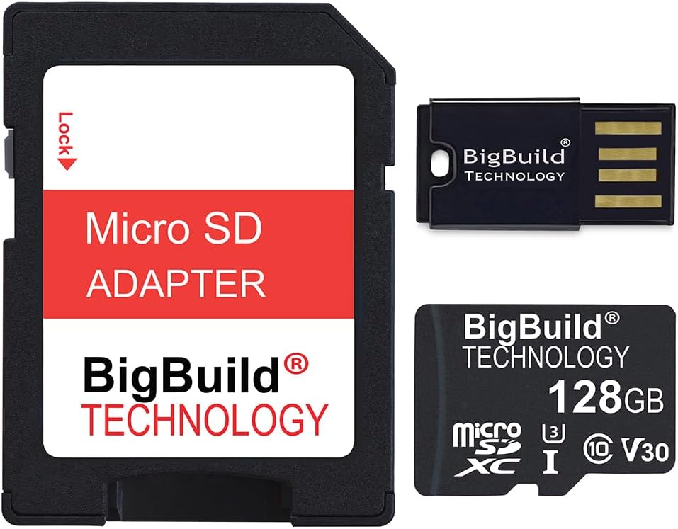 BigBuild Technology 128GB U3 S10 Micro SDXC Memory Card for Samsung Galaxy Tab FE/FE+ Tablet