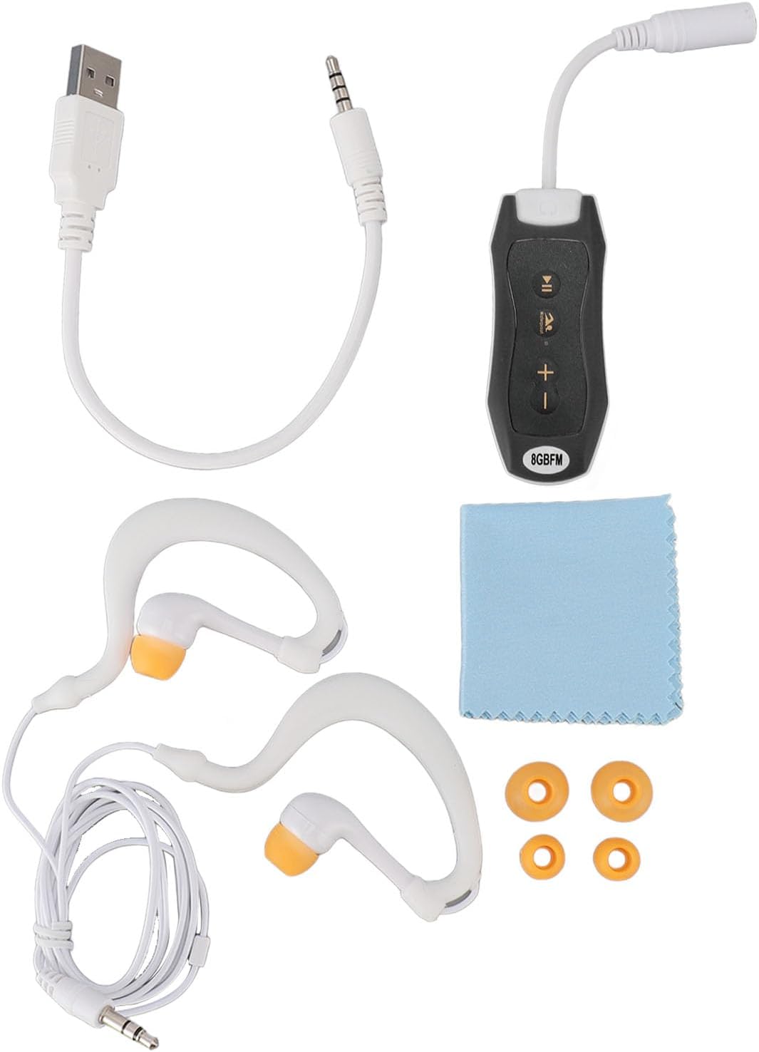 Bewinner 8GB MP3 Player,IPX8 Swimming,Diving,Sports,USB 2.0 120mAh Battery,MP3 Music Player with Headphones